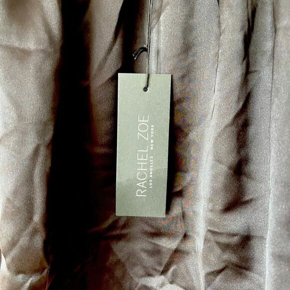 NWT Rachel‎ Zoe Black Satin Tank Top - Picture 3 of 5